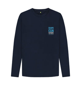 Navy Blue Change the World Long Sleeve Tee (Navy\/Unisex)
