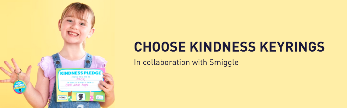 Choose Kindness Keyrings in collaboration with Smiggle