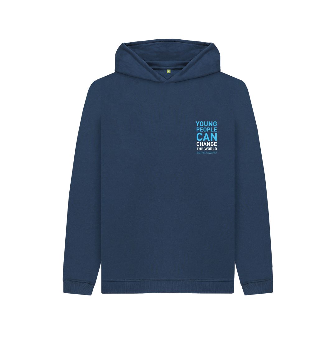 Navy Blue Change the World Hoodie (Kids) (TO BE WHITE)
